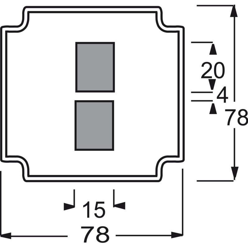 Thumbnail - Busch-Jaeger, Zubehör Schalterprogramm, Sockel für 2 Modular-Jack-Buchsen 0210 2CKA001764A0257