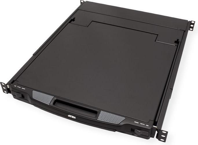 Produktbild Aten CL1000N UK Single Rail 19"-LCD-Konsole, 19" 1HE, UK-Layout (PS/2-USB, VGA)