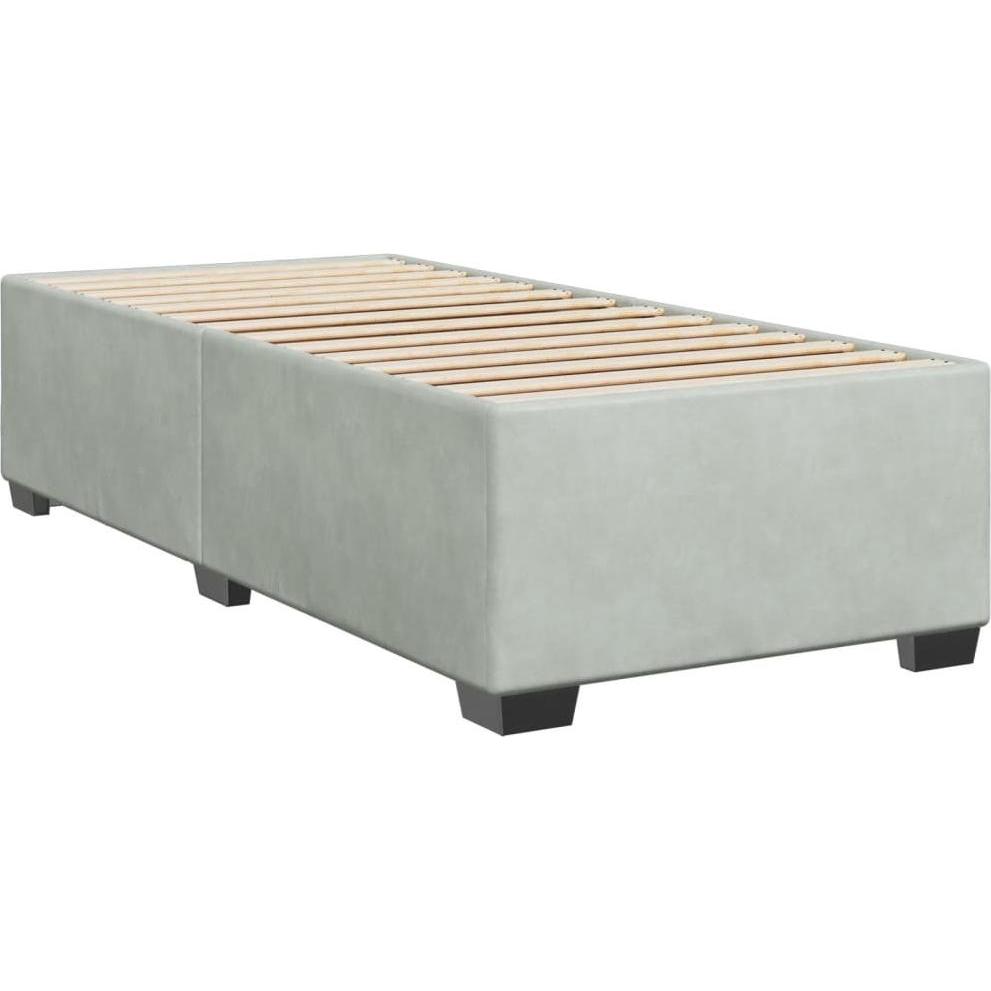 Thumbnail - VidaXL, Bett, Bo x springbett mit Matratze 100 x 200 cm Samt (100 x 200 cm)