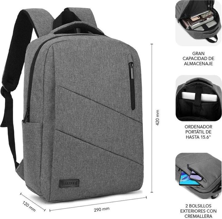 Produktbild Subblim MOCHILA CITY BACKPACK 15,6" GREY