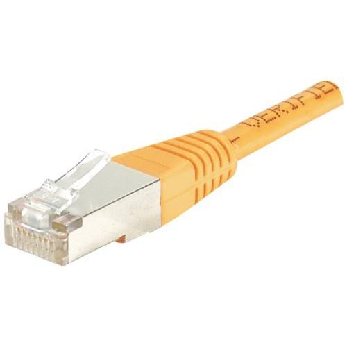 Exertis Connect Patchkabel F/UTP, CAT.6, orange, 30,0 m Patchkabel mit besonders schmalem Knickschutz (F/UTP, CAT6, 30 m...
