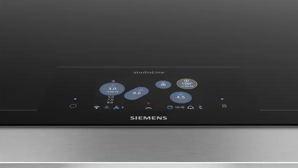 Actual product image Siemens EZ877KZY1E iQ700 Full-surface Induction Hob 80 cm Black
