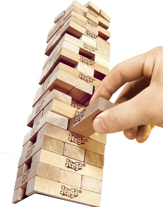 Actual product image Hasbro Gaming Jenga Classic (French, German, Italian, 1 - 4 Players)