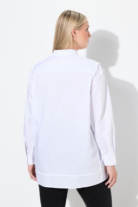 Produktbild Ulla Popken Hemdbluse, oversized, Linksnaht, Langarm (42, 44)