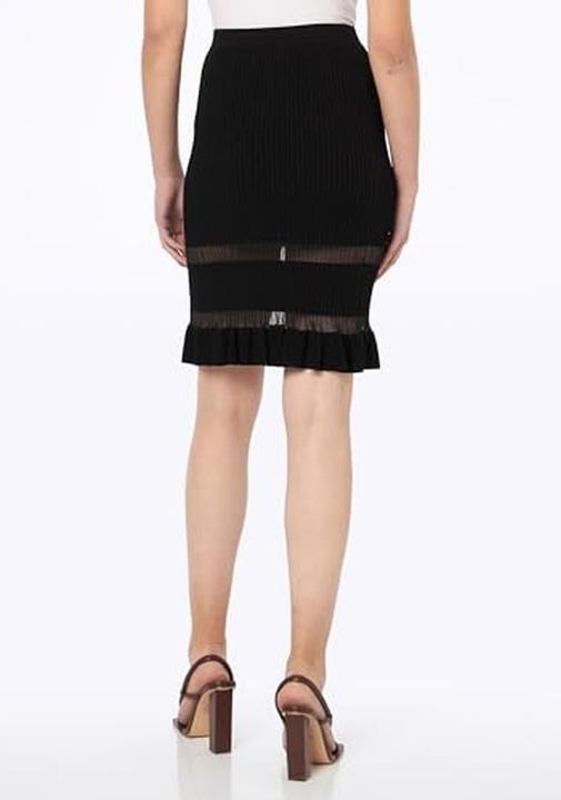 Produktbild Pinko Esche geribbelte Rok mit Nylon (L)