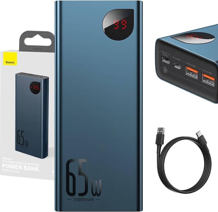 Produktbild Baseus Adaman Series (20000 mAh, 65 W, 74 Wh)