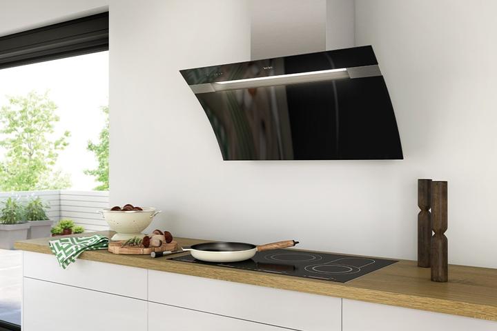 Produktbild Berbel Kopffreihaube Glassline BKH 90 GL-2 Glas schwarz Abluft (4011574-020)