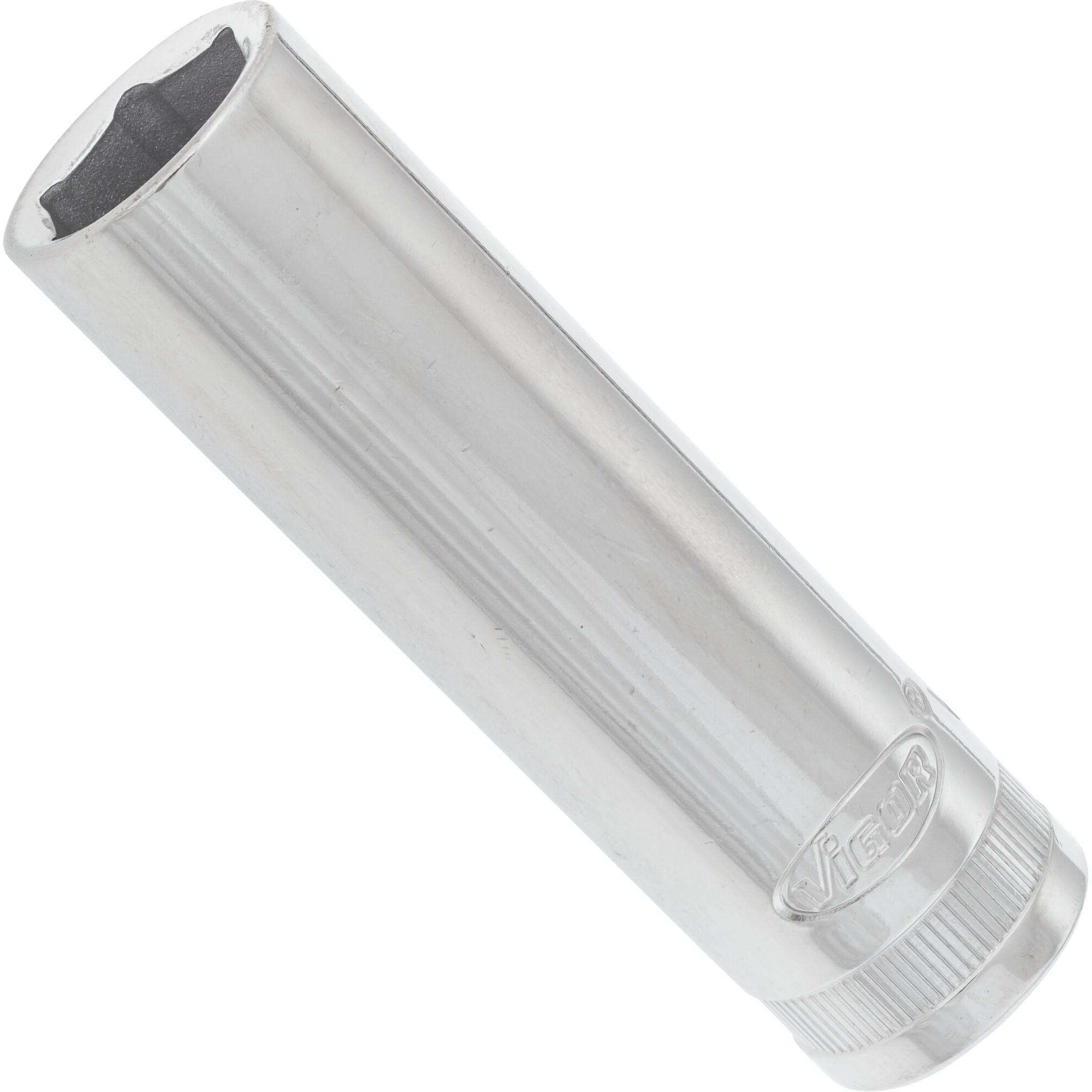 Vigor, Steckschlüssel + Stecknuss, STECKSCHLÜSSEL-EINSATZ 1/2" SW 15 LANG (15 mm)