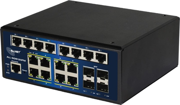 Produktbild Allnet Switch unmanaged outdoor 3 Port Gigabit 100W 3x PoE+ 1x SFP Lüfterlos IP67 (3 Ports)