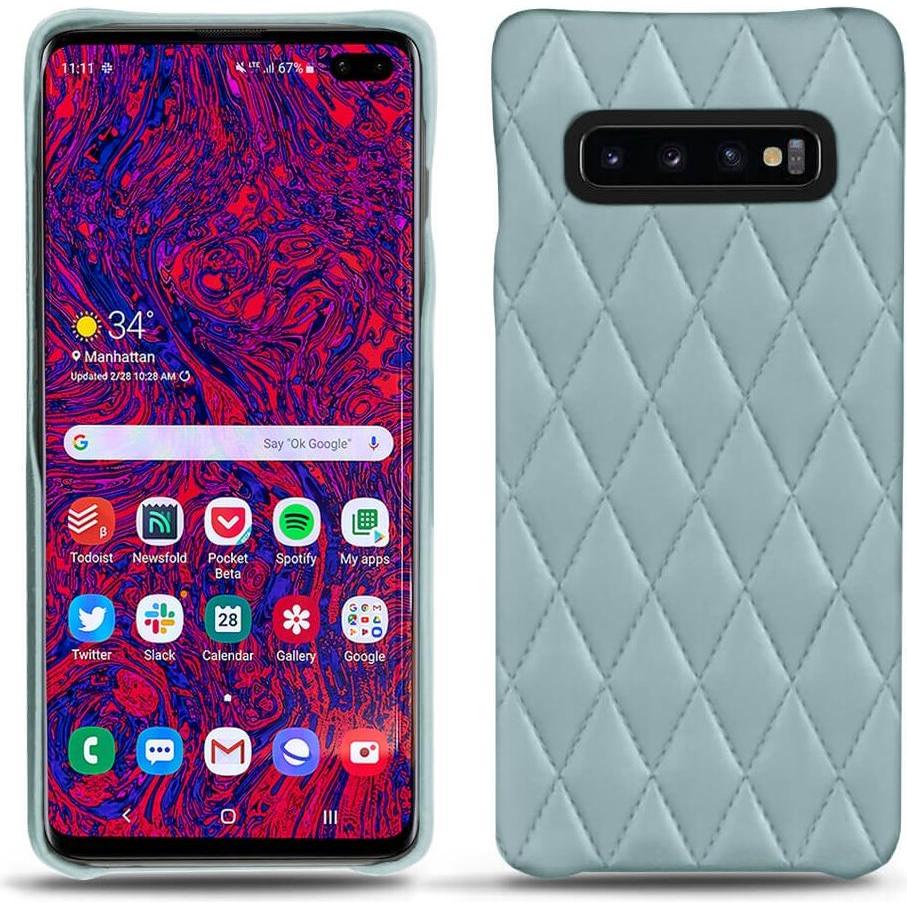 Noreve Lederschutzhülle (Samsung Galaxy S10 5G), Smartphone Hülle, Blau