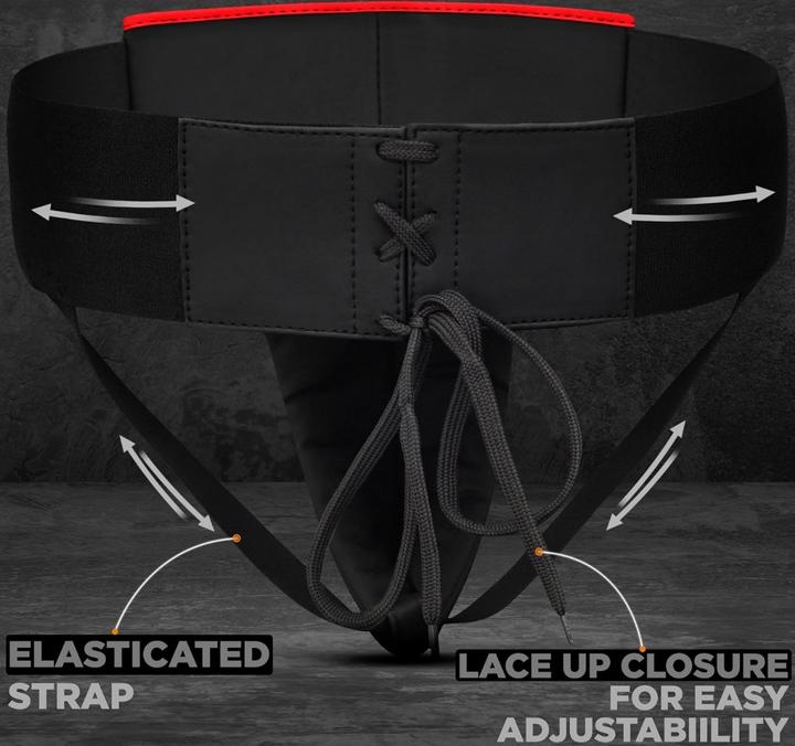 Actual product image Rdx Groin Guard Rex F6 Matte Red-L (L)