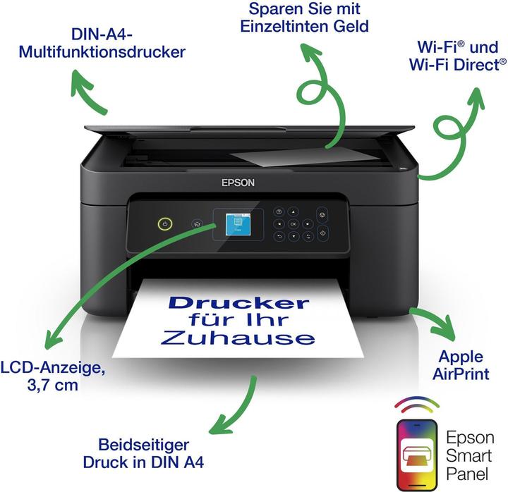 Actual product image Epson Expression Home XP-3205 MFP inkjet 3in1 33ppm mono 15ppm colour (P) (Ink, Colour)