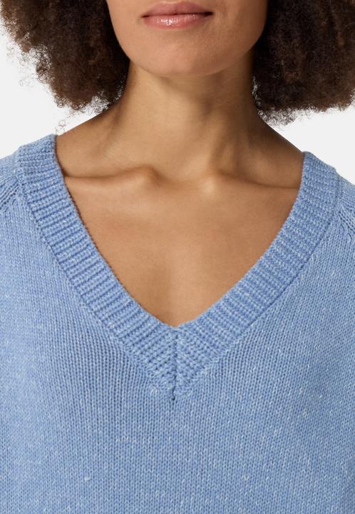 Image du produit Cash-Mere Seide Kaschmir Oversize Style V-Ausschnitt Pullover (XS)