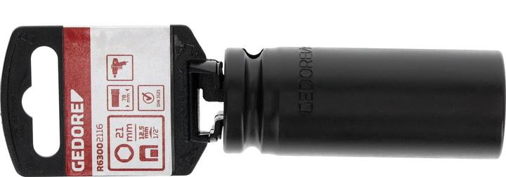 Produktbild Gedore Red red R63002116 Kraftschraubereinsatz 1/2" 6-kant 21 mm Länge 78 mm (21 mm)
