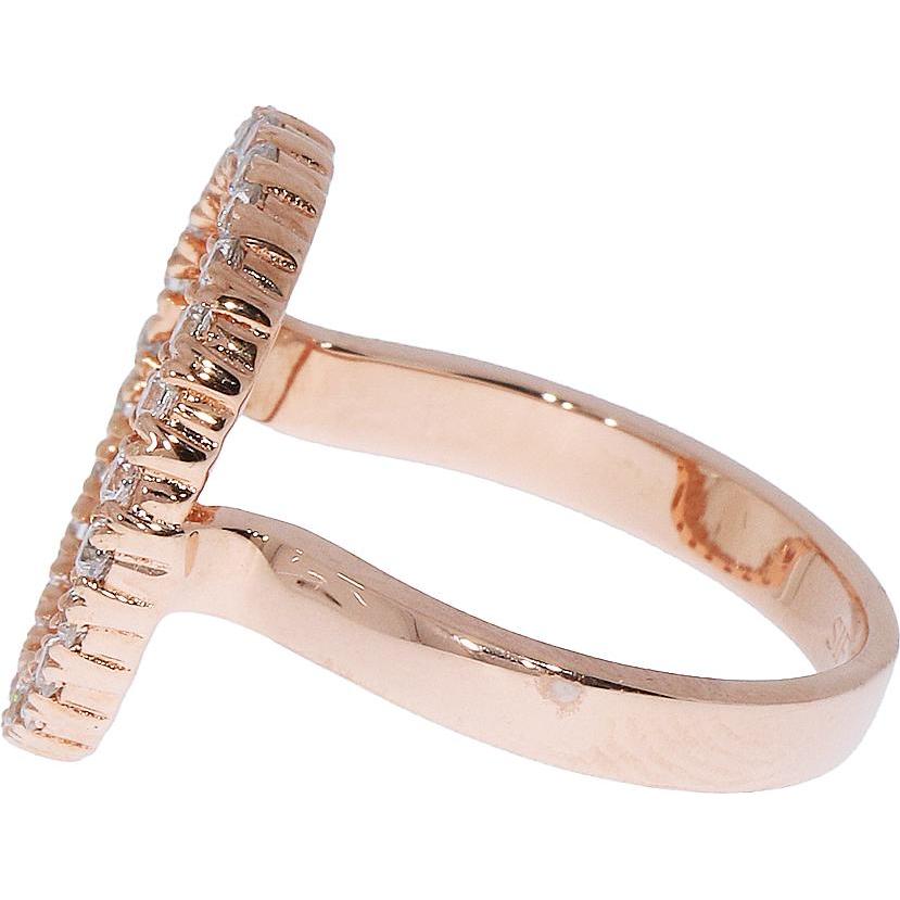Sif Jakobs, Ring, Ring mit Zirkonia rosèvergoldet R3120-cz-RG, (54, 925 Silber)