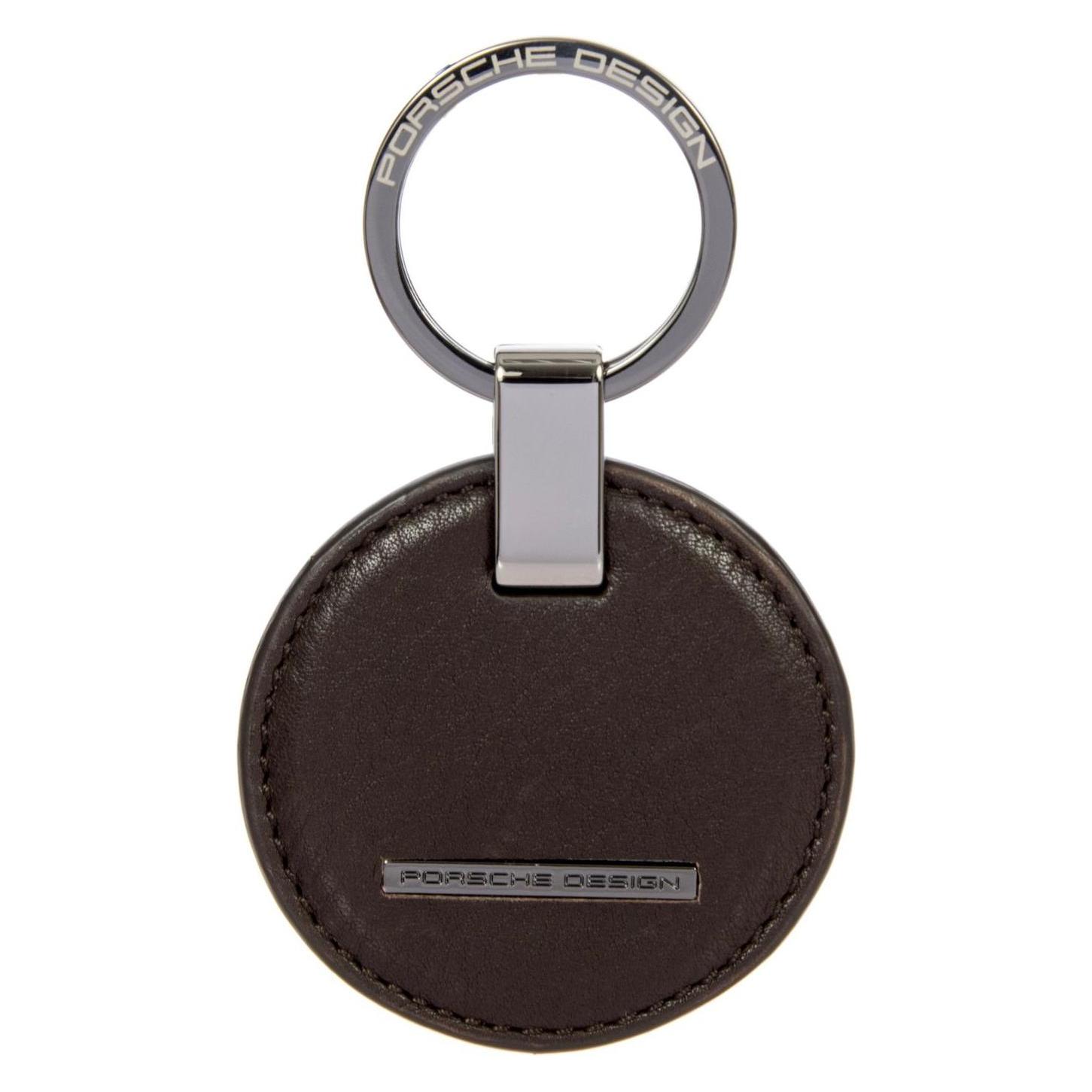 Porsche Design, Herren, Schlüsselanhänger, Schlüsseletui Keyring Circle, Braun