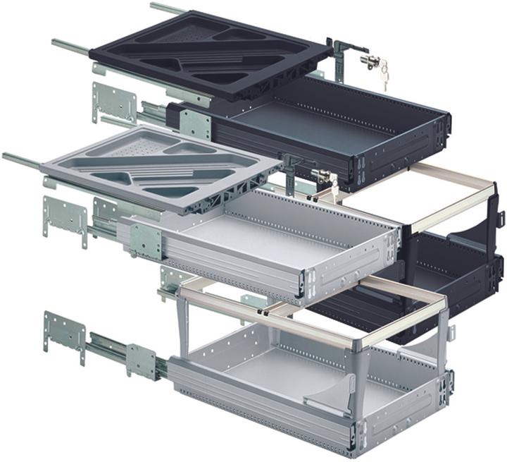 Hettich Volledige/over-extensieve uittrekset (1 Pcs.)