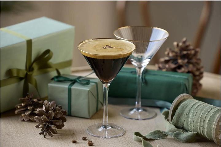 Produktbild Lyngby Martiniglas Palermo Gold 25 cl, 4 Stück, Material (2.50 dl, 4x)