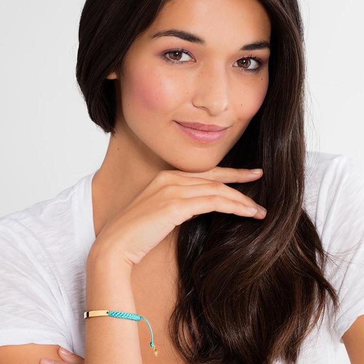 Produktbild Thomas Sabo Armband Blau Seestern (21 cm, Kunststoff, Silber)