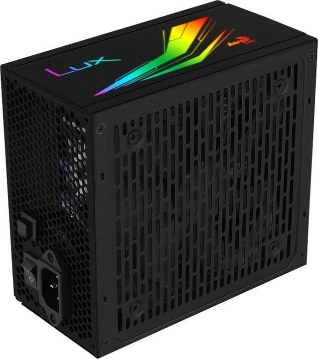Produktbild AeroCool Lux RGB 550M power supply unit 550 W Black (550 W)