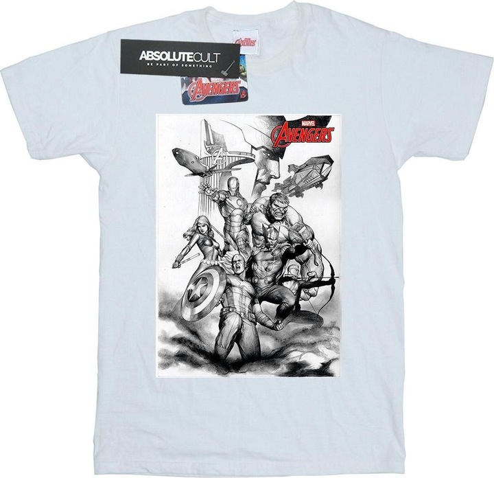 Produktbild Avengers Assemble Team Sketch TShirt (M)