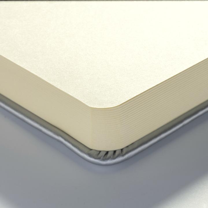 Actual product image Sakura Sketch Book A5 Medium Shiny Silver (A5, Plain, Hardcover)