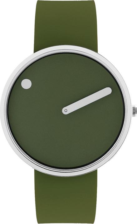Immagine prodotto Picto 43396-7764S Unisex Fresh Olive Silicone 40mm 5ATM (Orologio da polso analogico)