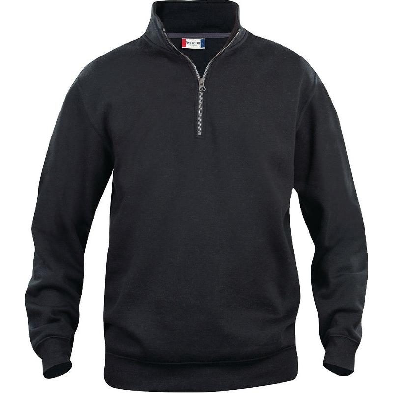 Clique, Unisex, Pullover, Basic Half Zip, Schwarz, (XL)