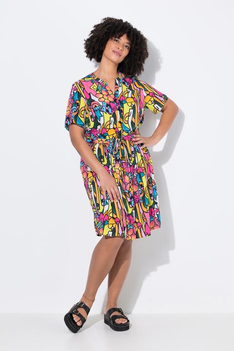 Produktbild Angel of Style Kleid, A-Linie, Alloverdruck, elastische Taille (50)