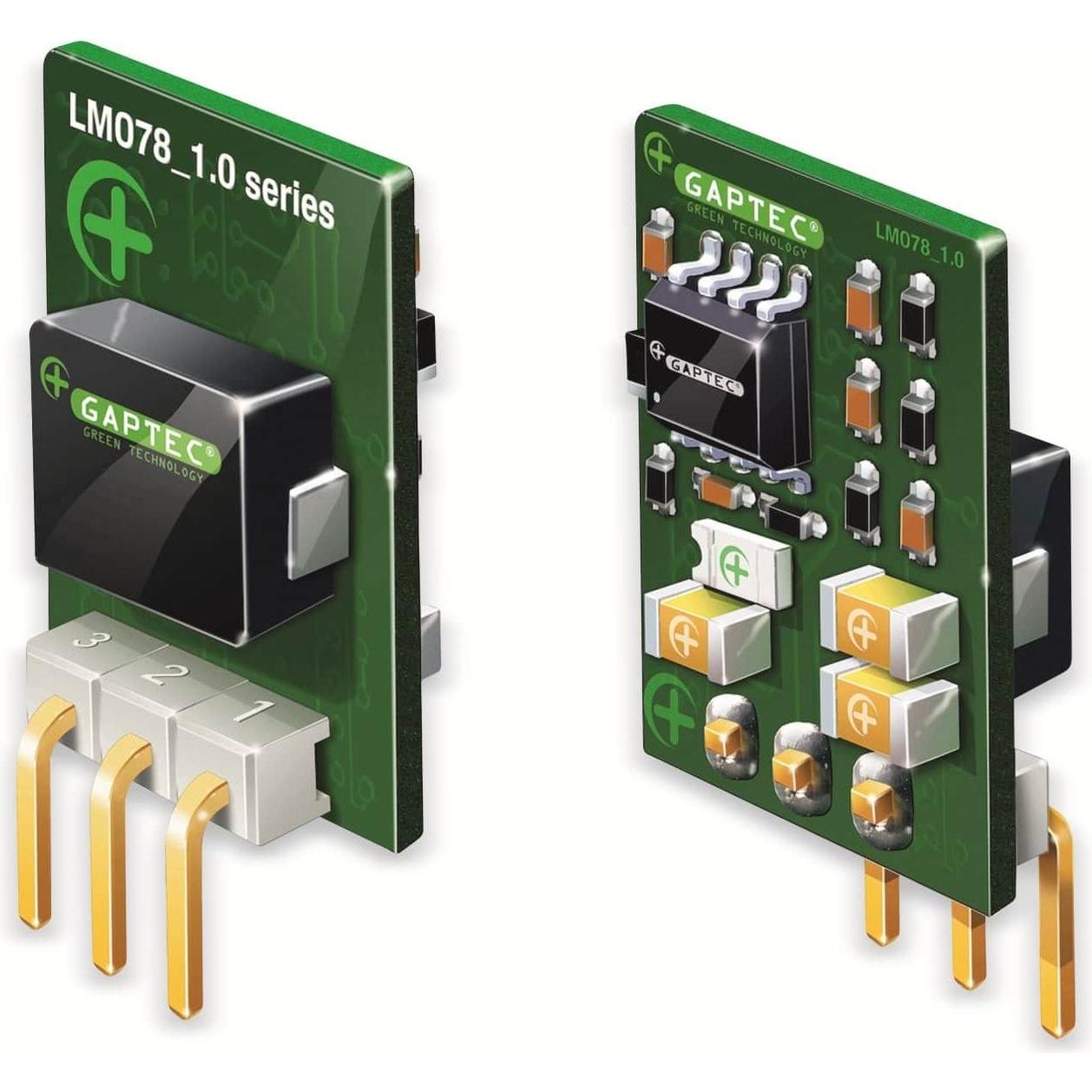 Gaptec, Spannungswandler, DC-DC-Wandler, Electronic, open frame SIP3, 8-36Vin, 5Vout, 1000mA, 11,5x7,5x17,5mm