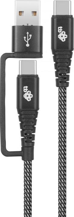 Produktbild Lenovo USB A/C - USB C Cable black (1.20 m, 60 W)