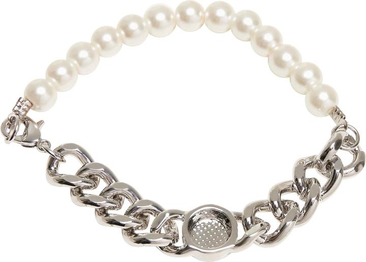 Immagine prodotto Urban Classics Bracciale a catena piatta di perle (50% di vetro, 50% di ferro)