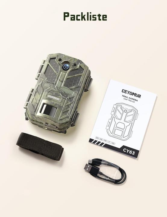 Produktbild Ceyomur Wildkamera mit 4K HD und Bewegungsmelder