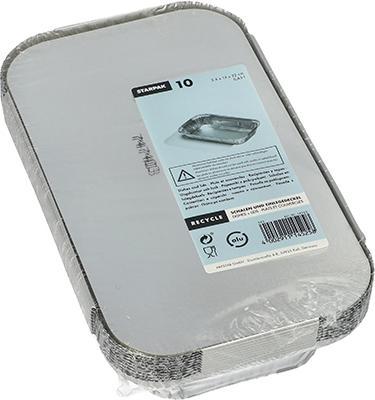 Image du produit Papstar Bol en aluminium, angulaire avec couvercle (10 x)