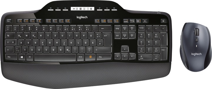 Actual product image Logitech Wireless keyboard+mouse MK710 black in retail stores (DE, Wireless)