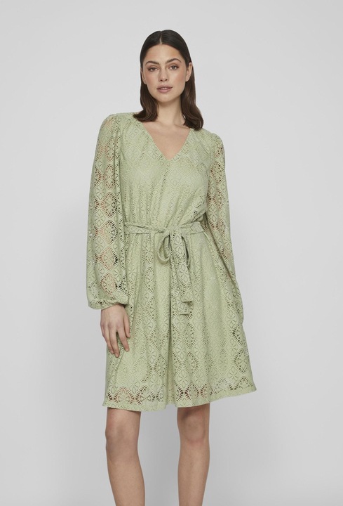 Produktbild Vila Tie Waist Kleid mit langen Ärmeln (XS)