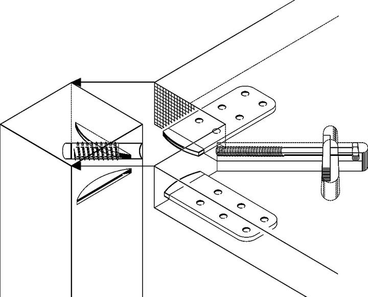 Actual product image Meyer Table foot fixtures INECK mini
