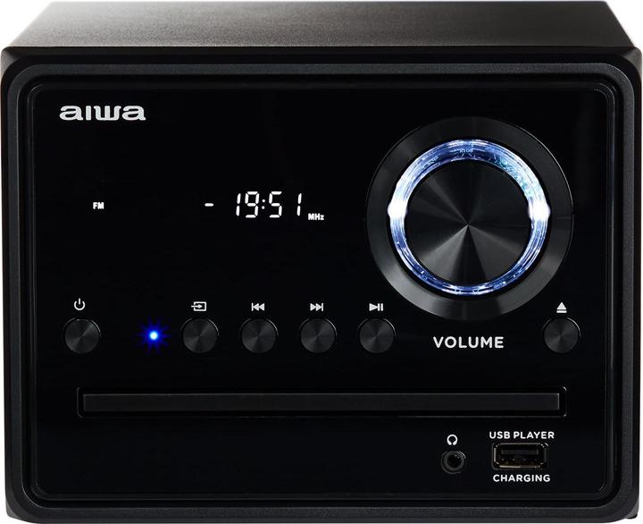 Actual product image Aiwa MCBT-350 Micro Hi-Fi System, black (Bluetooth, CD player, 2x 10 W)