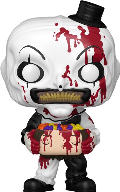 Actual product image Funko Terrifier 2 POP! Movies Vinyl Figur Art the Clown with Candy Filled Head 9 cm