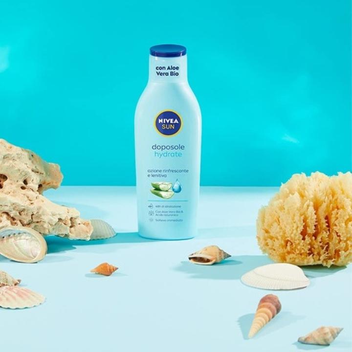 Image du produit NIVEA Lait Après Soleil Hydratant à l'Aloe Vera Bio et à l'Acide Hyaluronique 400ml (400 ml, Lotion après-soleil)