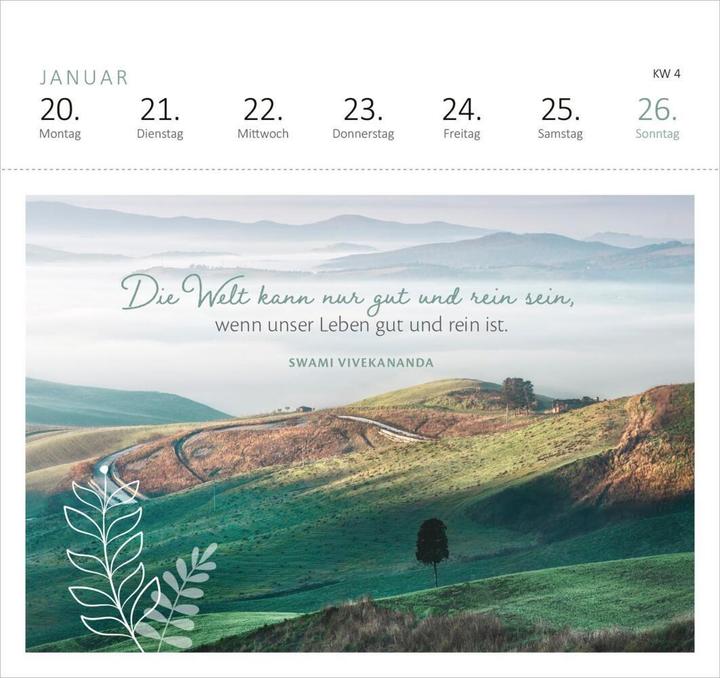 Actual product image Postk.Calendar Serenity (17 x 17 cm, Hardcover, German)