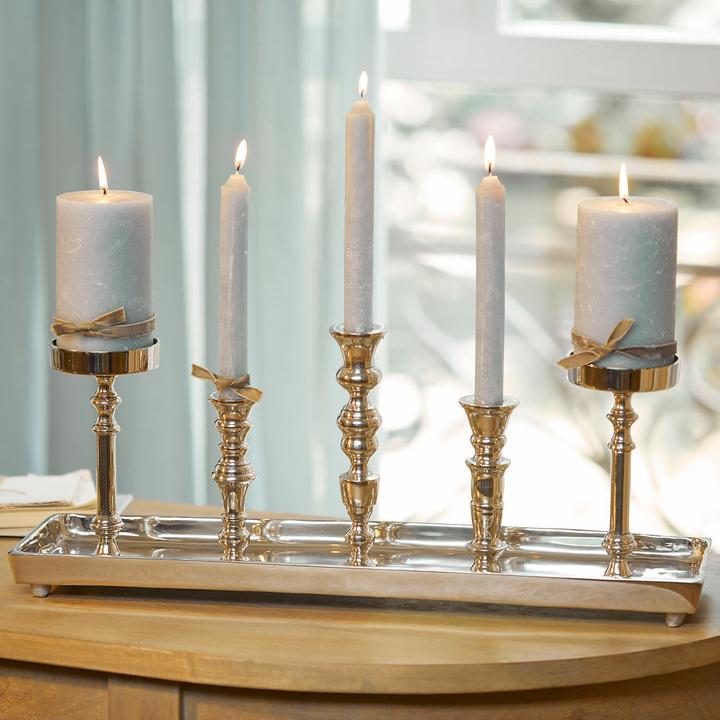 Produktbild Loberon Kerzentablett Alirra silber