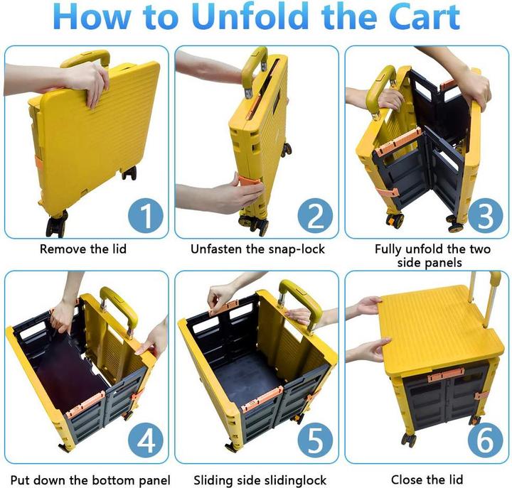 Produktbild Ziyou Lang Faltbare Einkaufstrolley-Box