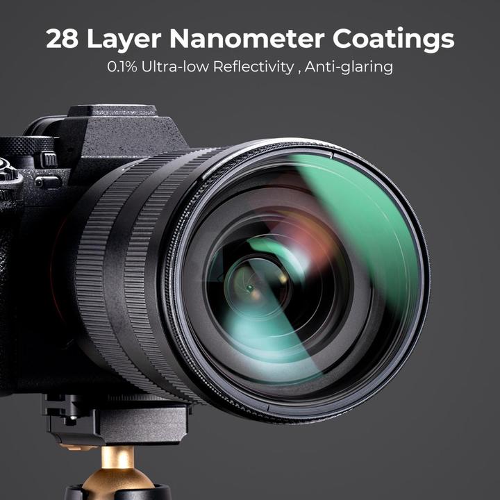 Image du produit K&F Concept 82MM Ultra Low Refl. CPL Filter Super Slim Green Coated, HD, Waterproof, AntiScratch (Nano-X Series) (82 mm)