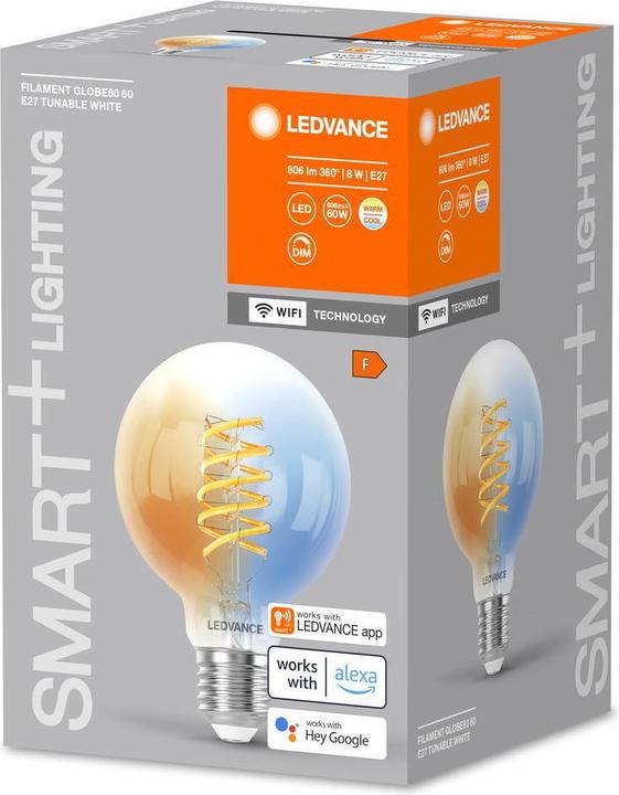 Image du produit Ledvance transparent (E27, 8 W, 806 lm, 1 x, F)