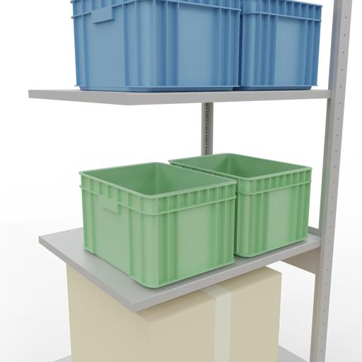Image du produit Schulte Lagertechnik Système enfichable Élément suivant MULTIplus150 avec traverse de longueur