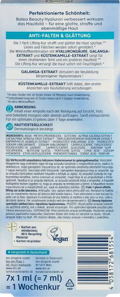 Actual product image dm Balea Beauty Hyaluron Lifting Treatment (7 ml)