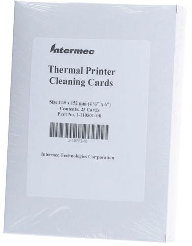 Intermec Cleaning card for 4' wide industrial printers 25 cards per box
