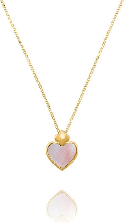 Immagine prodotto Charles Garnier Collana PASSION Pendentif Coeur en Argent Doré et nacre Rose (Argento dorato e madreperla rosa)