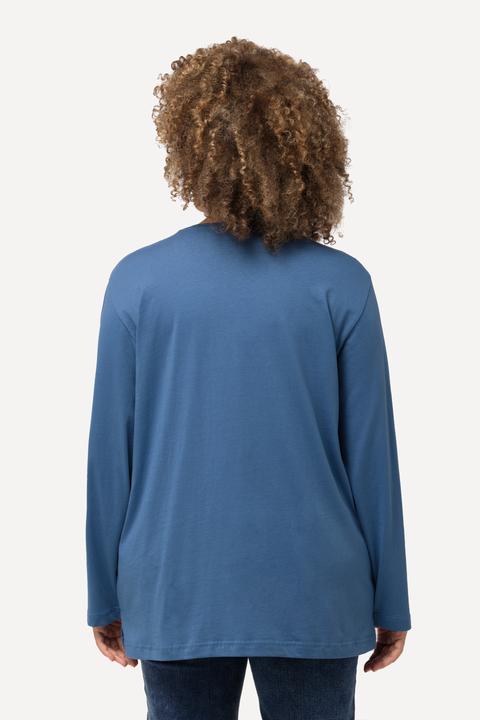 Produktbild Ulla Popken Shirt, V-Ausschnitt, Relaxed, Langarm (58)